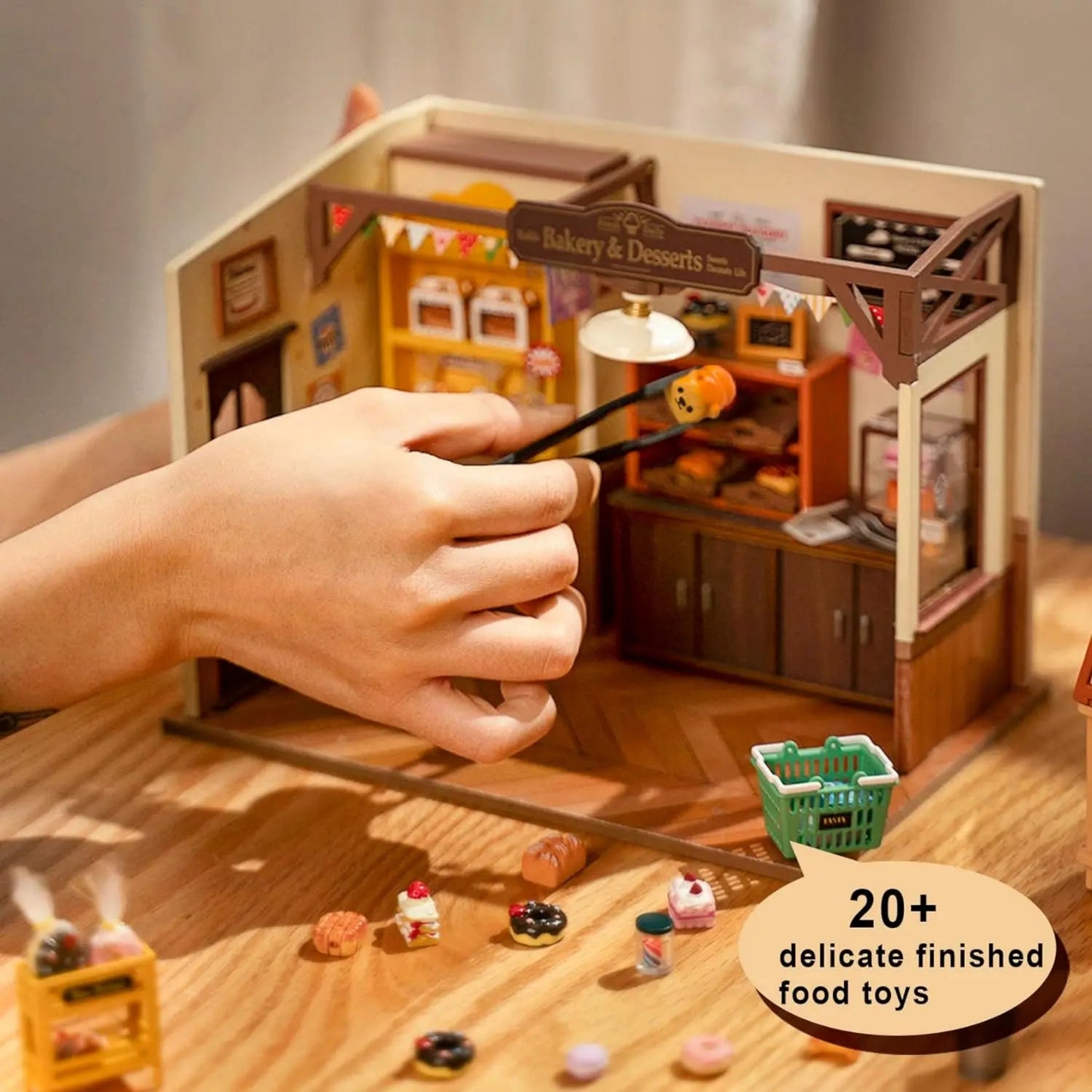 Mini Dolls House Building Kit DIY Miniature House Kit with Furniture and LED Lights for Women'S or Girl'S Birthday Gif