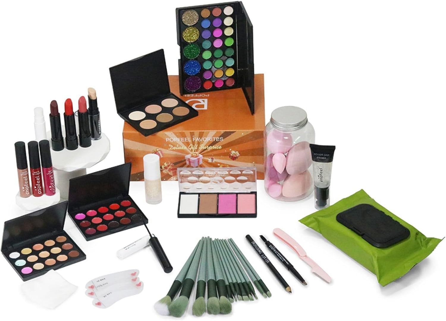 Makeup Set Box, Festival Surprise Assortment Gift with Professional Makeup Products, Cosmetics Set Party Favors for Women Girls Teenager, Vegan & Cruelty-Free, Set C