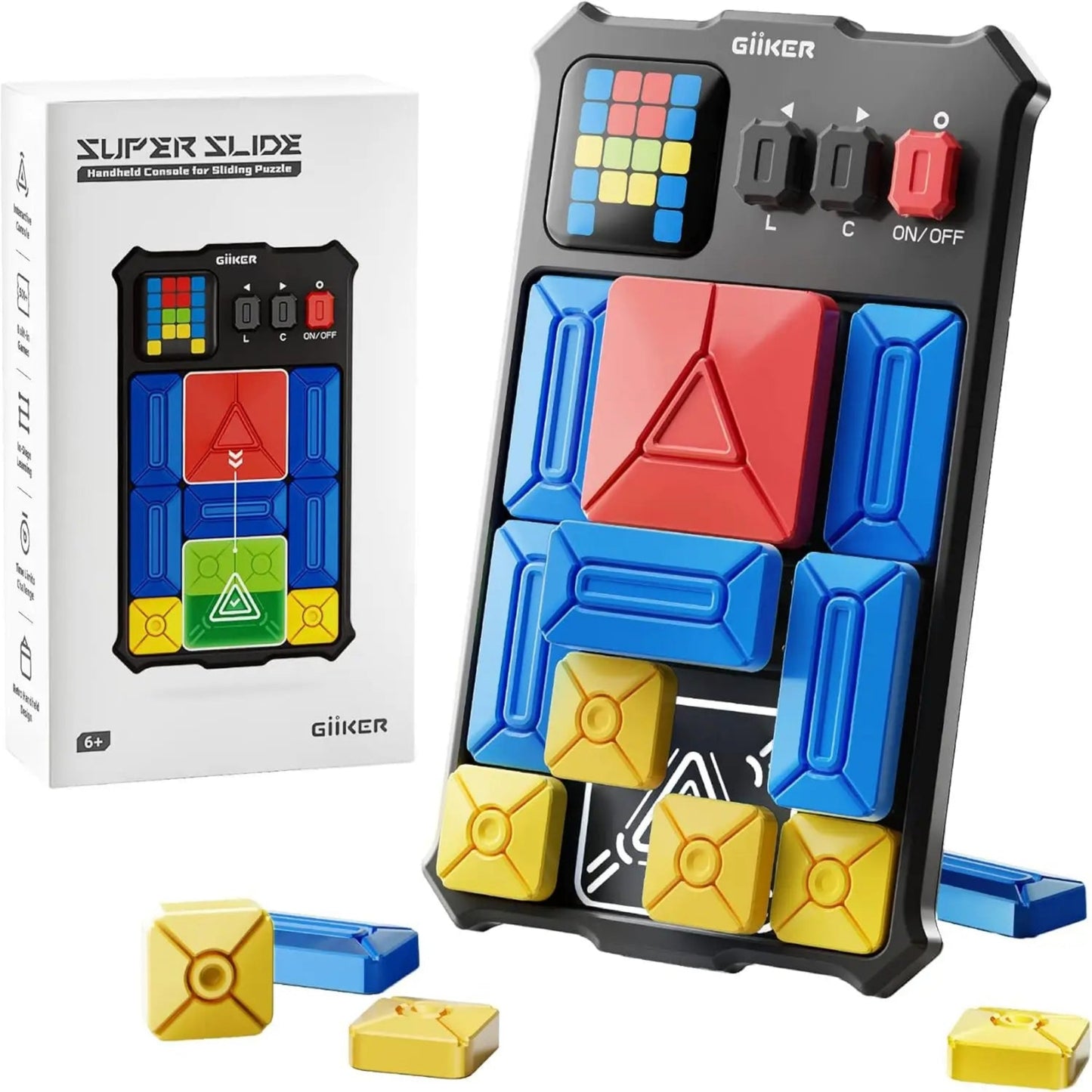 Superslide: Magnetic Sliding Puzzle Game with 500+ Easy to HARD Levels of Interactive Problem Solving Brain Training Fun!