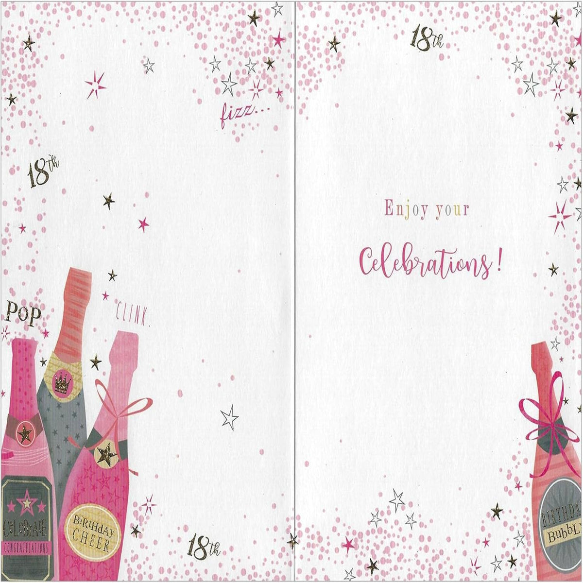 18th Birthday Card for Her | Ladies Female Happy Birthday Card  -   7.5   x  5.25  inches