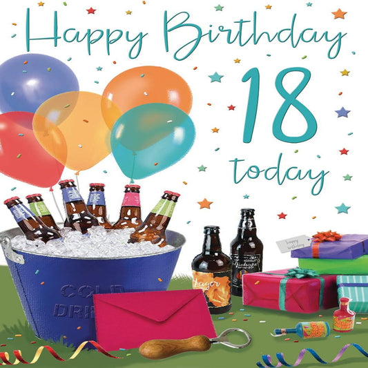 18th Birthday Card for Him | Regal Publishing Milestone  -  9 x 6 inches
