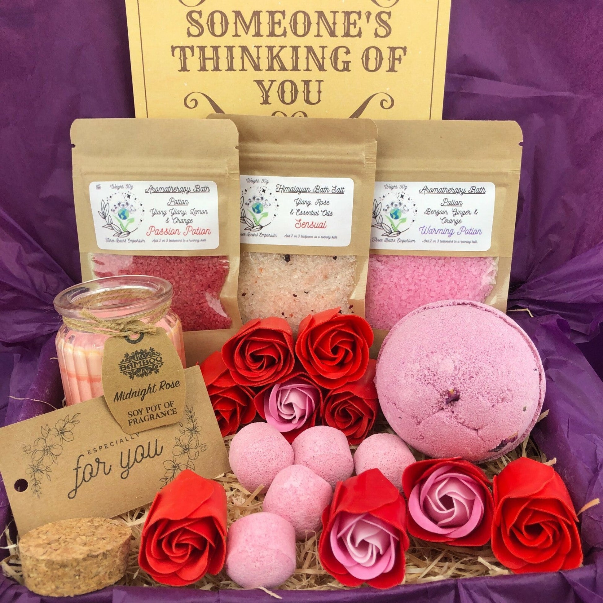 Pamper Hamper SELF CARE BOX Soap Gift Set Birthday for Women SPA GIFT SET