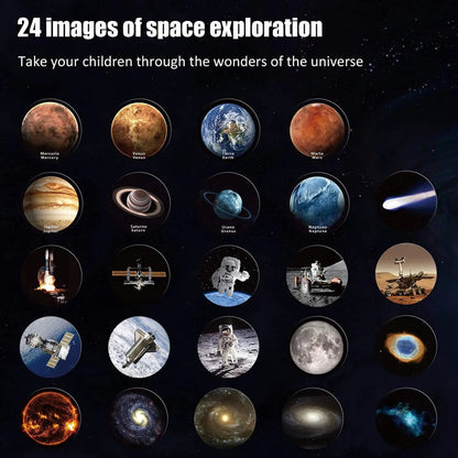 Solar System Planetary Model 8 Planets Set Kids Science Steam Projector Puzzle Toys Rotating Astrometer for Baby Education Toys