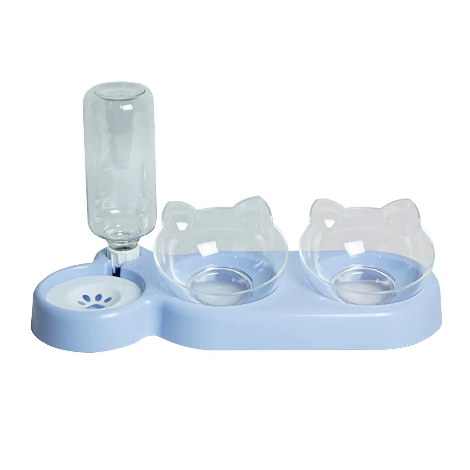 Pet Supplieselevated Bowls for Cats and Dogsdurable Double Cat and Dog Bowl Feederselevated Cat Feeding and Drinking Supplies