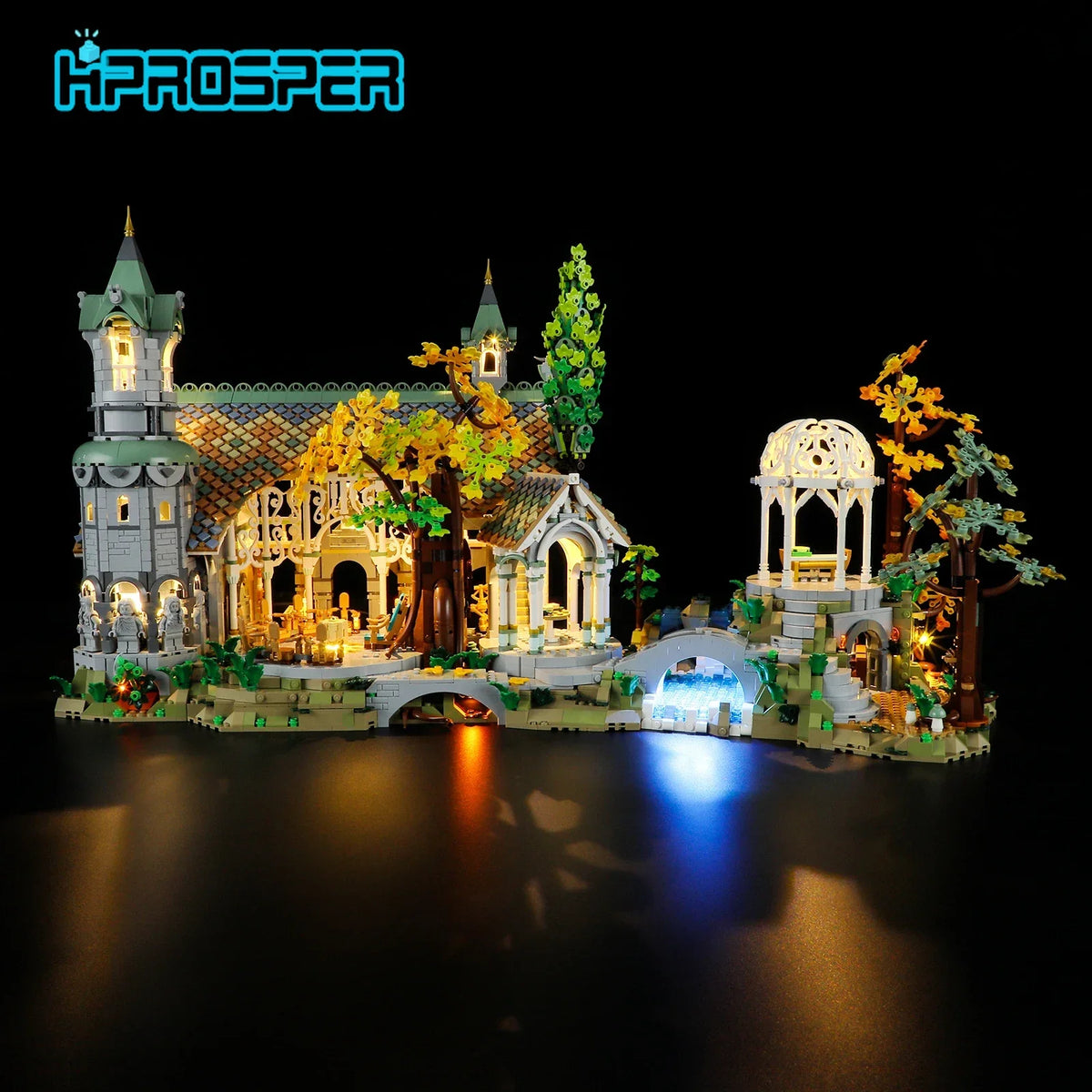 5V LED Light (No Model) for LEGO Icons 10316 the Lord of the Rings: Rivendell Decorative Lamp with Battery Box