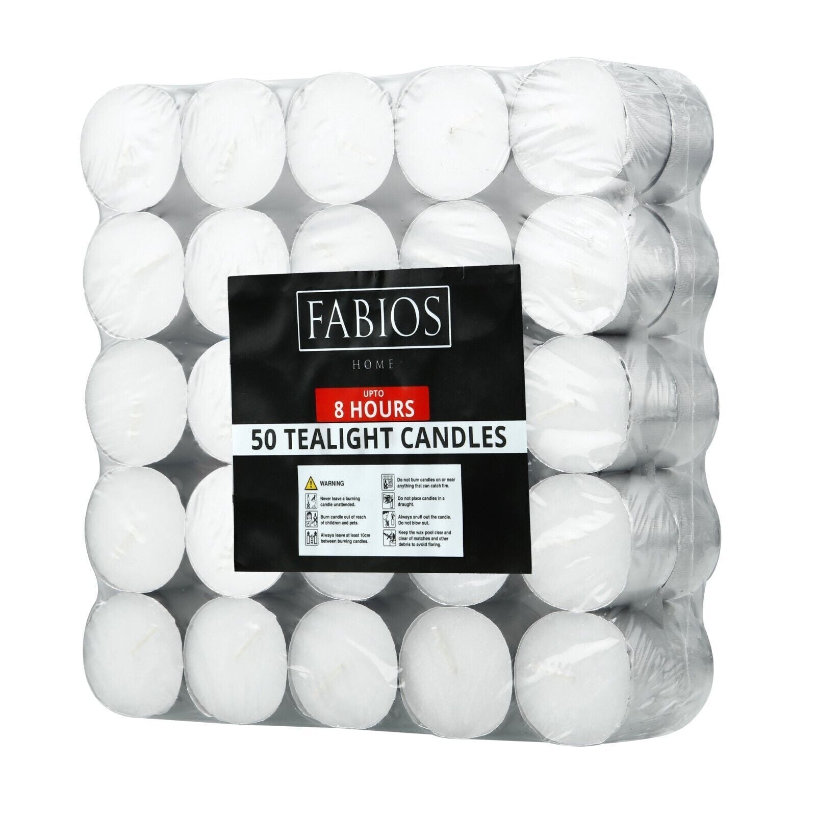 Tea Lights 8 Hour Long Burn Night Light Candles Unscented Tealights 50 /100 /600