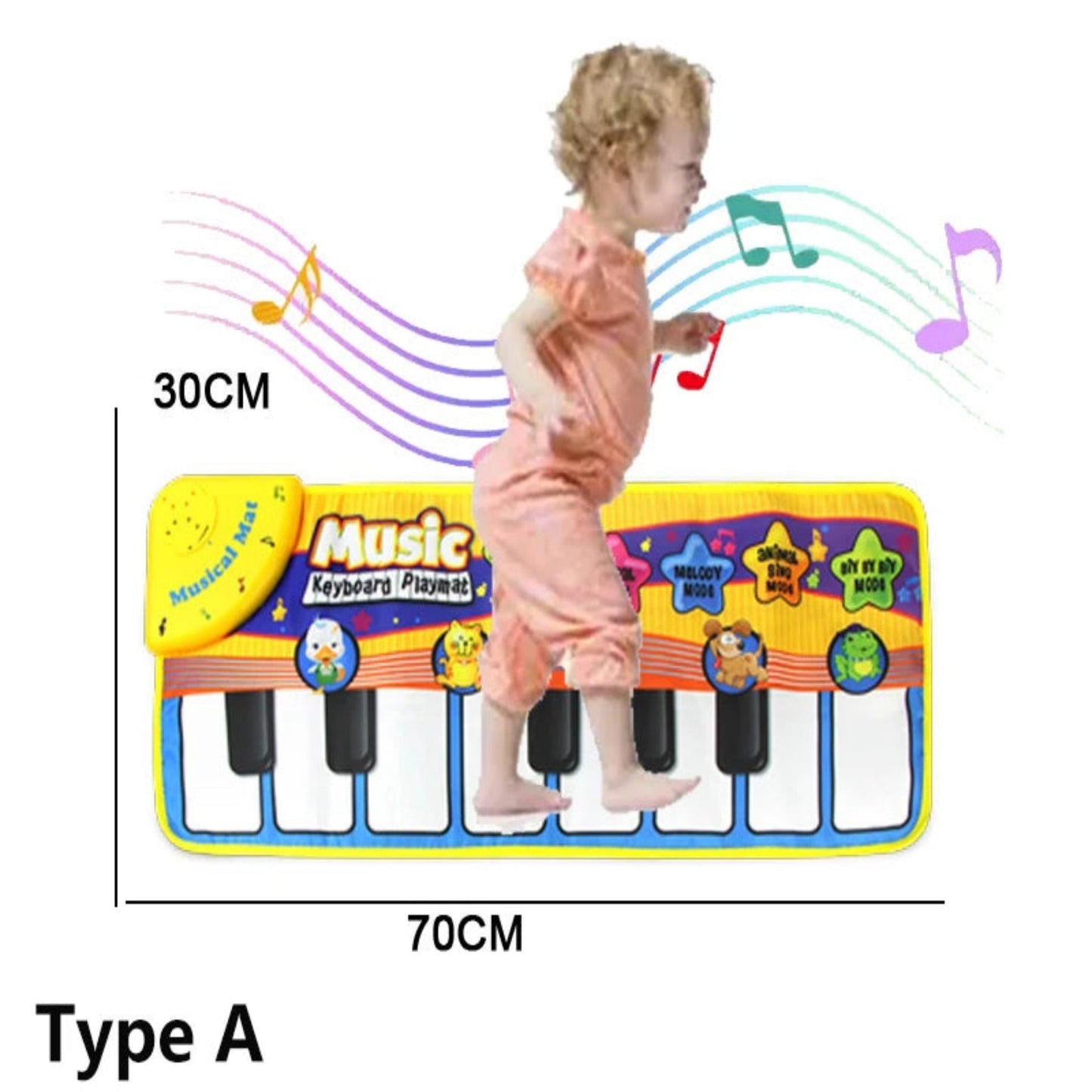Piano Mat for Kids Children Fitness Keyboard Play Music Carpet Toddlers Music Instrument Toys Educational Toys Gift for Girl Boy