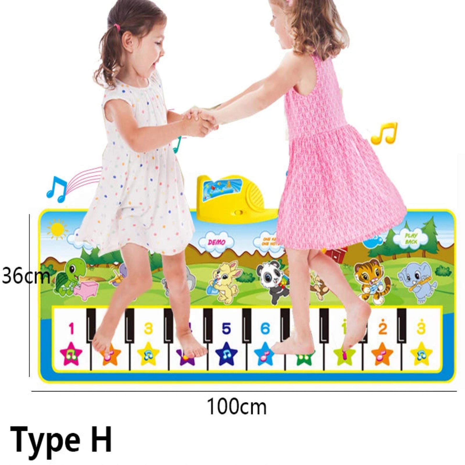 Piano Mat for Kids Children Fitness Keyboard Play Music Carpet Toddlers Music Instrument Toys Educational Toys Gift for Girl Boy