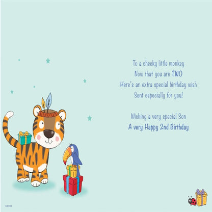 2nd Birthday Card for Son | Regal Publishing Greeting Card   -   9 x 6 inches