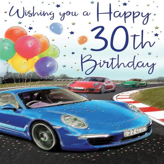 30th Birthday Card for Him   –   Milestone Age 30 Greeting Card    -    Regal Publishing     -     9 x 6 inches