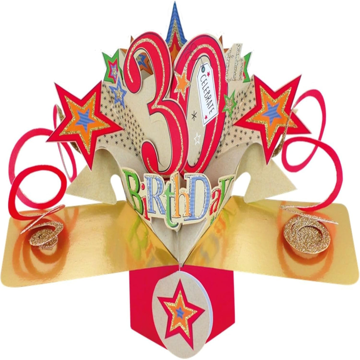 30th Birthday Pop-Up Card 3D | Second Nature