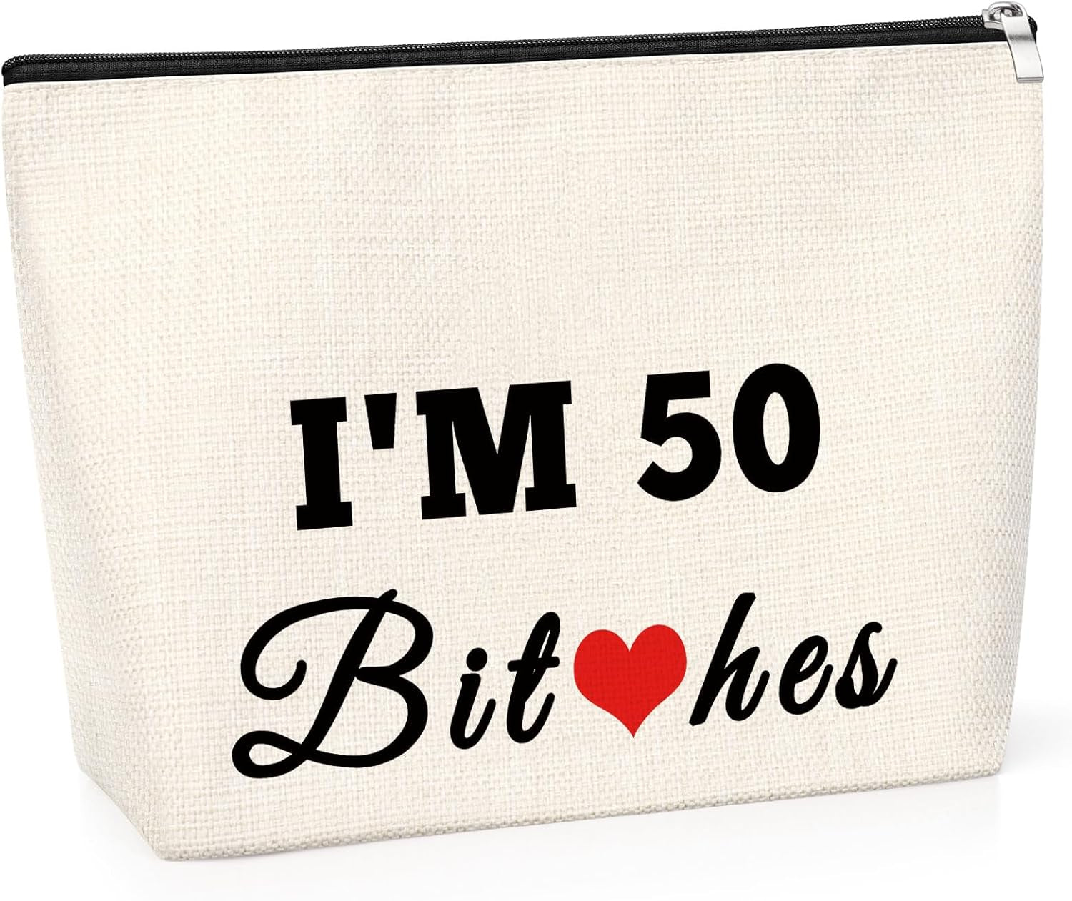 50 Year Old Gift Birthday Gift Sweet 50Th Birthday Gift Funny Cosmetic Bag Gift Happy 50Th Birthday Gift for Women Turning Fifty Birthday Gift for Mum Makeup Bag 1974 Birthday Gift for Wife Aunt
