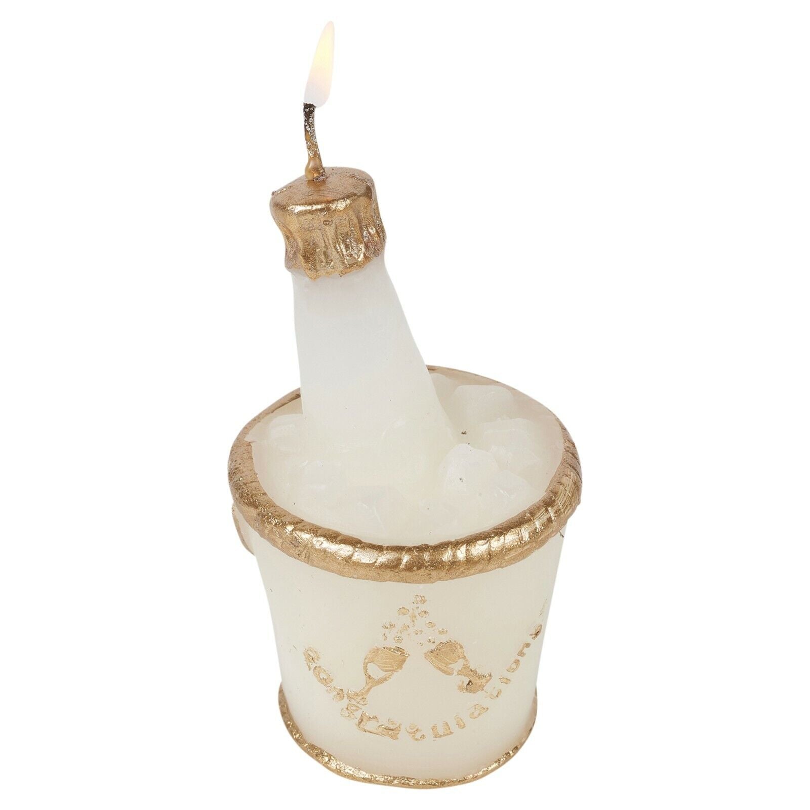 12 Wedding Candles Champagne Bowl Bottle Design Novelty Table Centrepiece Decor