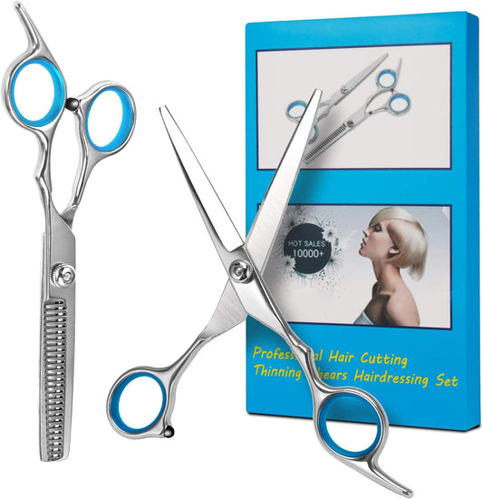 Hair Scissors, Premium Hairdressing Scissors, Professional Hair Cutting Kits Thinning Shears Hairdressing Set