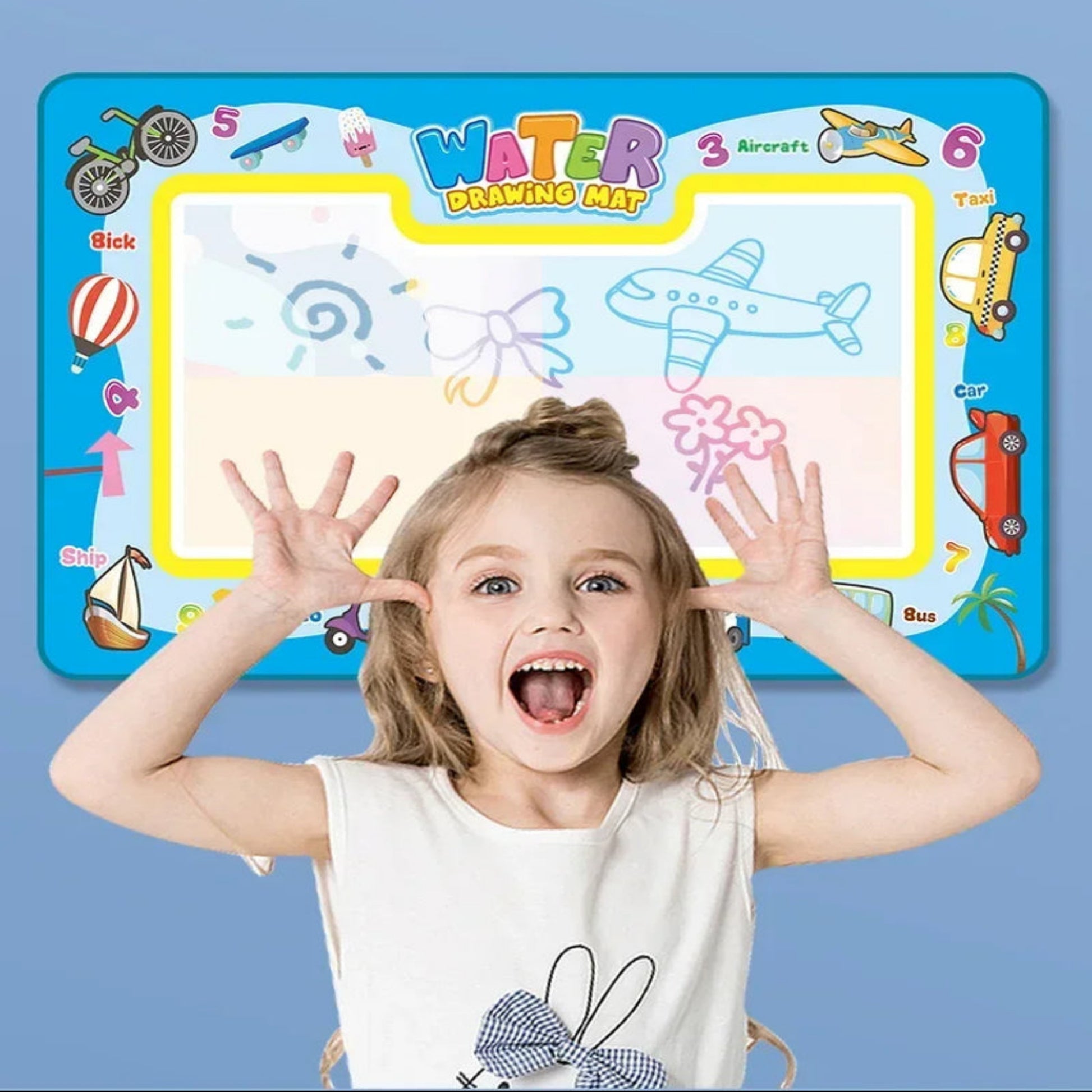 Magic Water Canvas Coloring Doodle, Reusable Magic Pens, Montessori Painting Board, Educational Toys