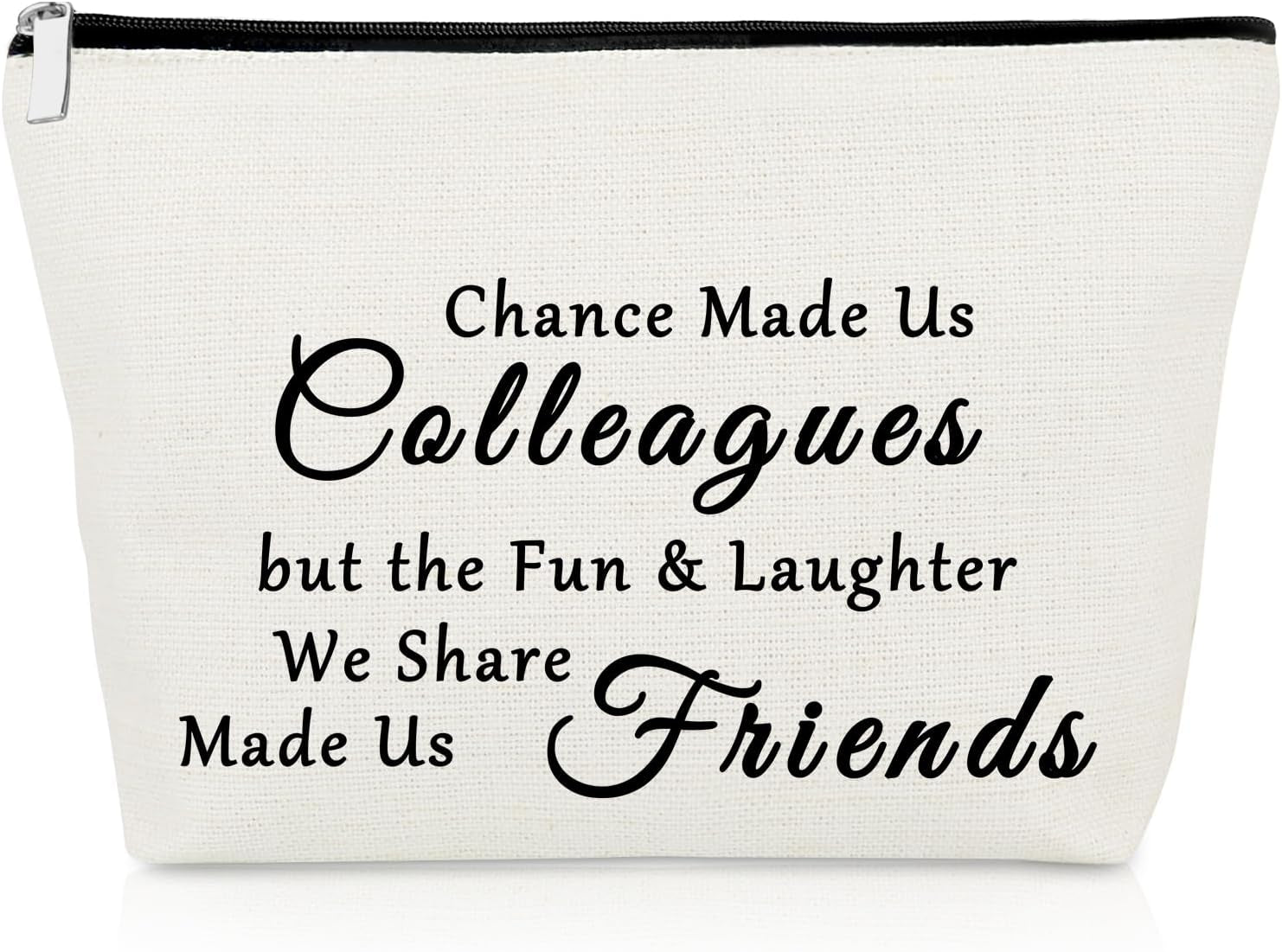 Colleagues to Friends Gifts Makeup Bag Colleague Friendship Gifts Work Friend Leaving Gift Thank You Appreciation Gifts Work Bestie Gifts Coworker Friend Gift Travel Cosmetic Bag Retirement Gift