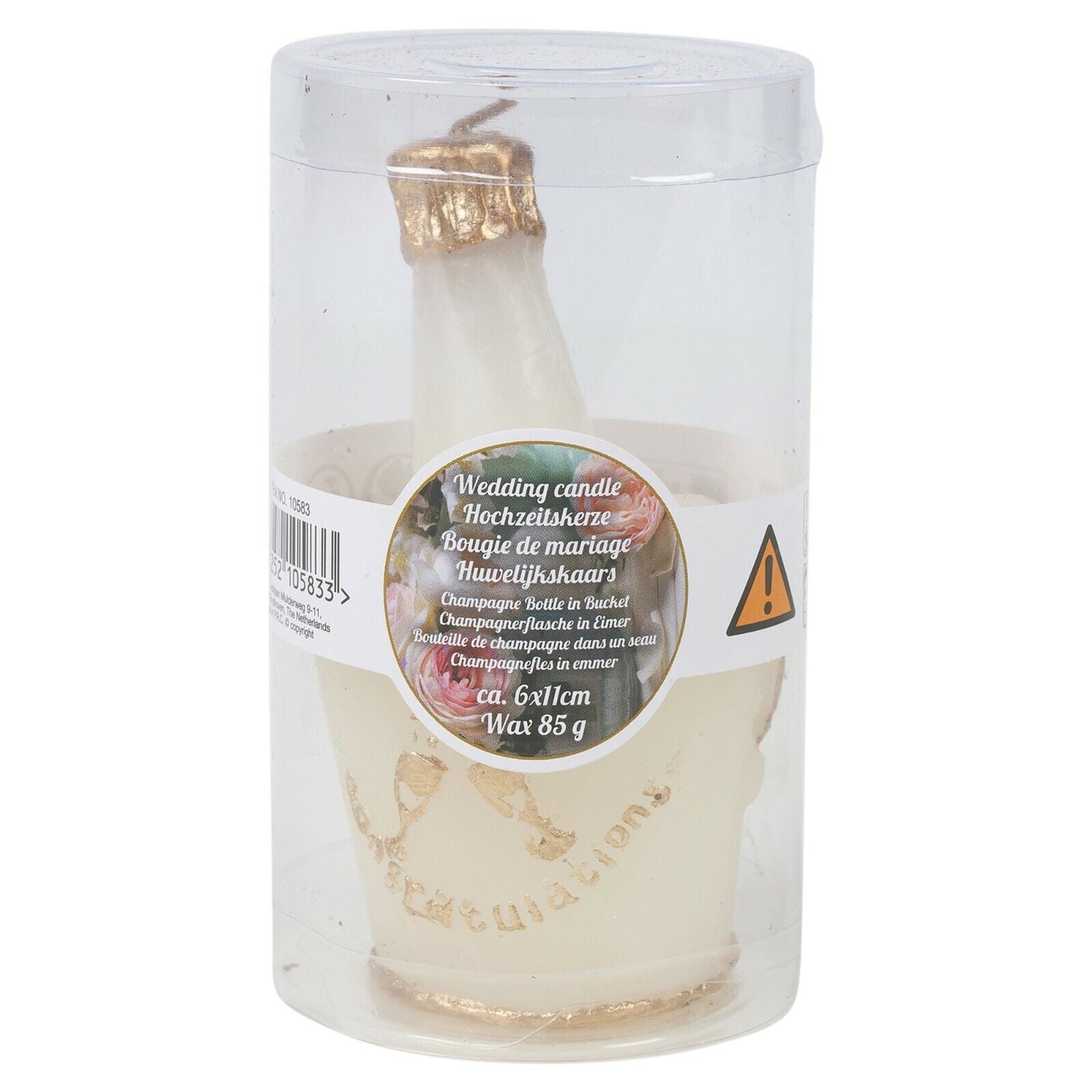 12 Wedding Candles Champagne Bowl Bottle Design Novelty Table Centrepiece Decor