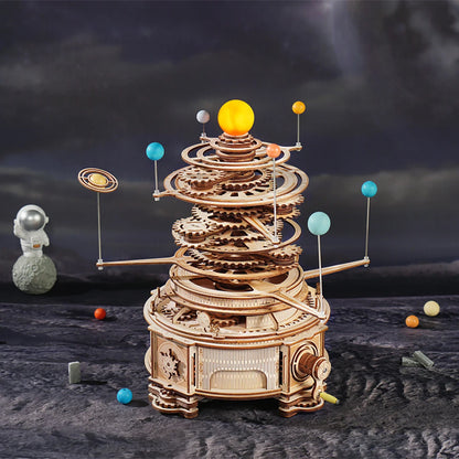 ROKR Curious Discovery Series 3D Wooden Puzzle Games Assembly Telescope Orrery Model Buliding Kits Toys Gift ST
