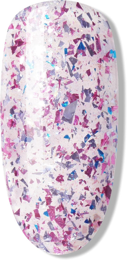Christmas Exclusive Gel Nail Polish Bauble 5Ml, Fairy'S Got Fizz, Pink Glitter Soak-Off Gel Polish for 21 Day Manicure, Professional, Salon& Home Use, Requires Curing under UV/LED Lamp