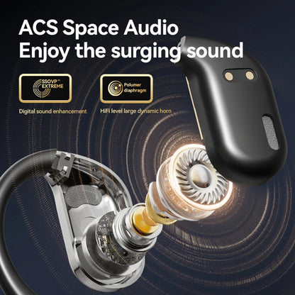 Bluetooth 5.4 Wireless Translation Headphone Multi Languages Business Earphone Ear Hook Noise Cancelling Hifi Stereo Earbud