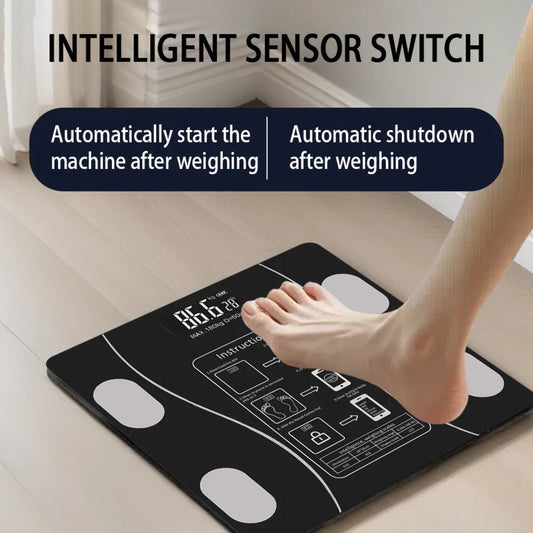 Intelligent Body Fat Scale Electronic Weighing Scale Smart Digital Bluetooth Fat Scale Body Composition Analyzer Weighing Scale