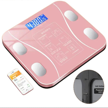 Smart Body Fat Scale Wireless Digital Bathroom Scale Bluetooth Electronic Weight Scale with Smartphone App