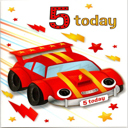 5th Birthday Card for Boy | Happy Fifth Birthday Greeting Card  -  19 x 13 cm