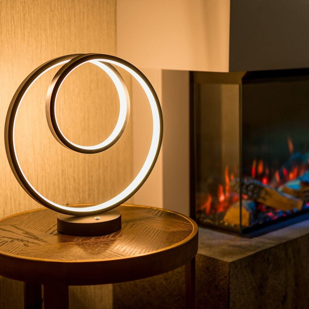 Black Touch Table Lamp Light Integrated LED Bedside Bedside Living Room Bed Side