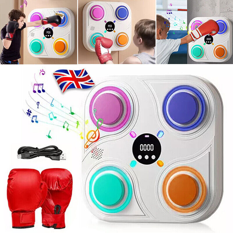 Smart Punching Boxing Electronic Music Machine Home Training Bluetooth with LED.