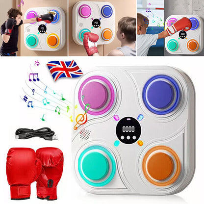 Smart Punching Boxing Electronic Music Machine Home Training Bluetooth with LED.