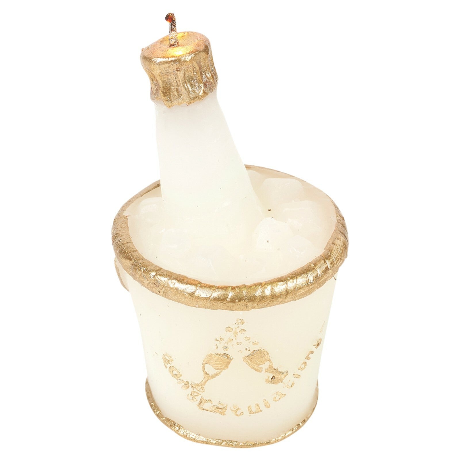 12 Wedding Candles Champagne Bowl Bottle Design Novelty Table Centrepiece Decor