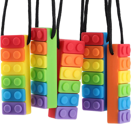 Sensory Chew Necklace for Autistic Children - Chew Toys for Kids - Chewelry and Chewy Toys for Autism