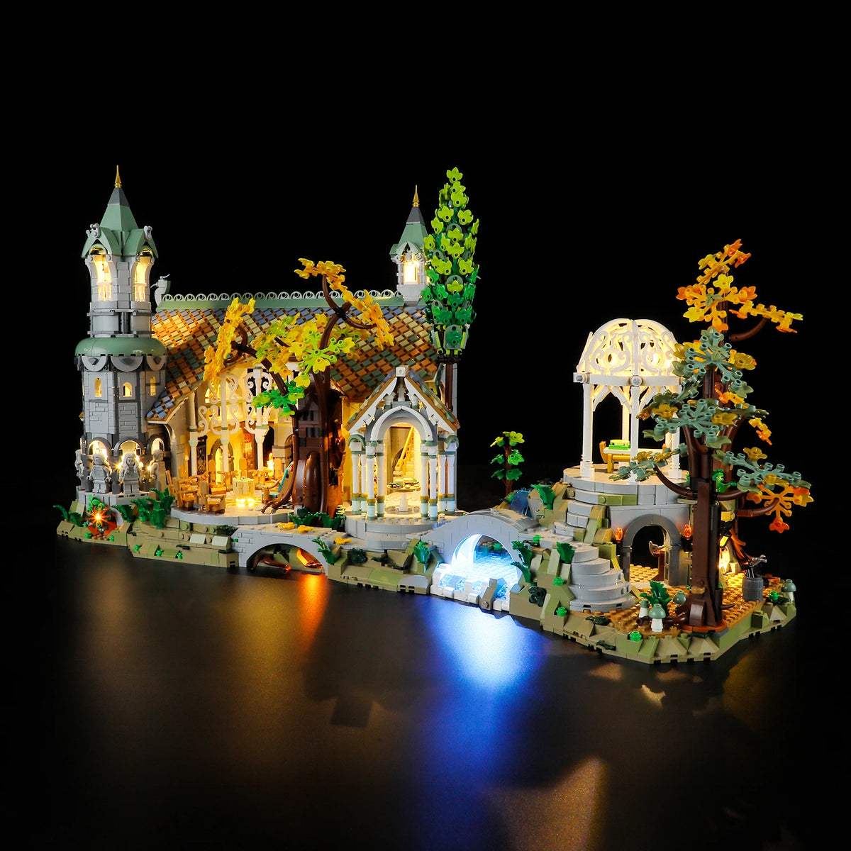 5V LED Light (No Model) for LEGO Icons 10316 the Lord of the Rings: Rivendell Decorative Lamp with Battery Box