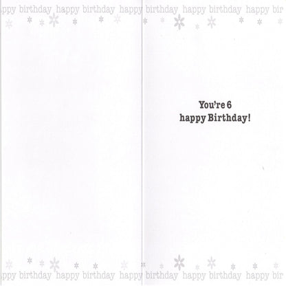 6th Birthday Card for Girl | Happy 6th Birthday Greeting Card    -  ‎  19  x  13 cm