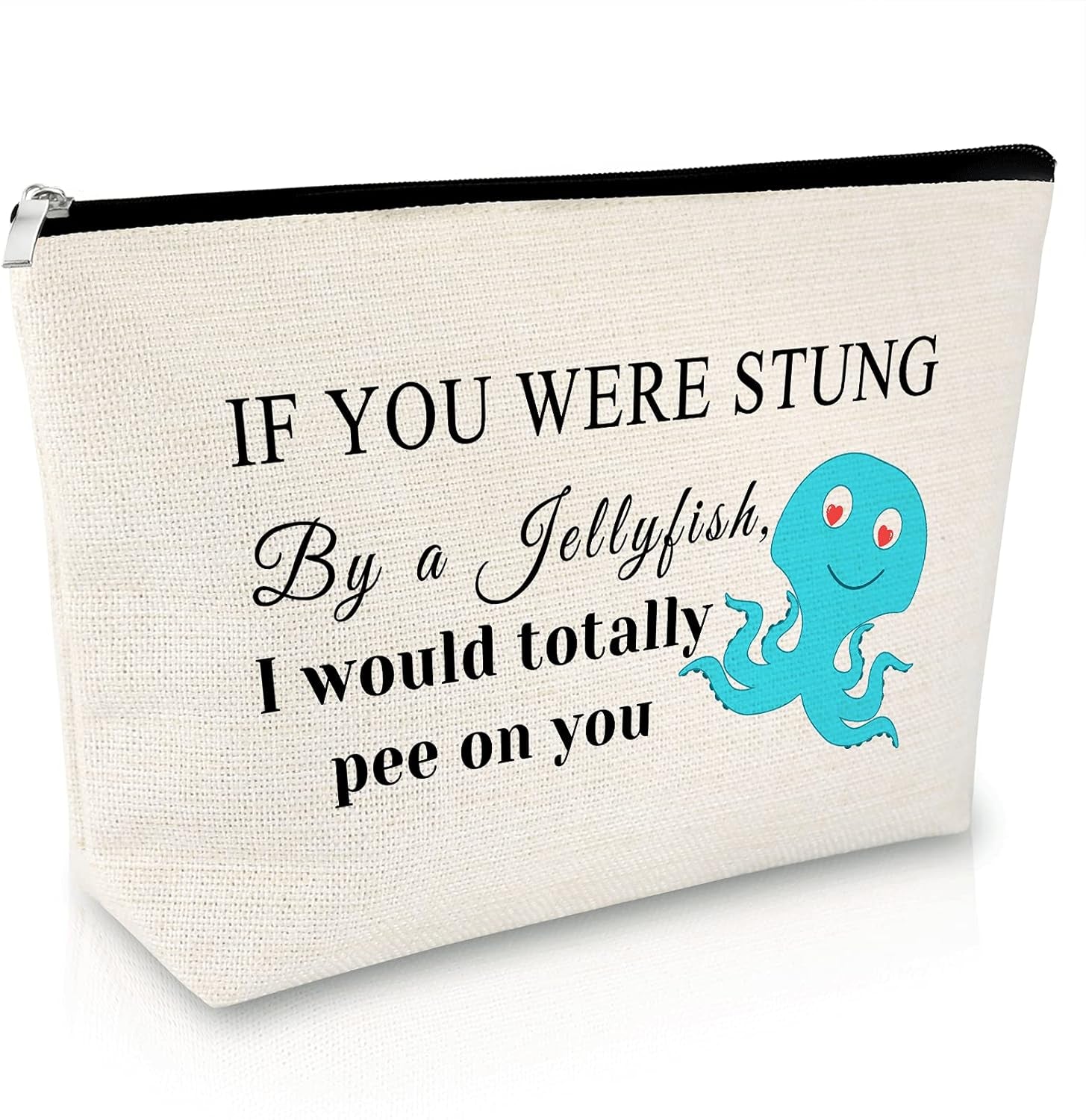 Friendship Gift Funny Friendship Makeup Bag Jellyfish Friendship Gift for Women Cosmetic Bag Best Friends Birthday Gifts for Women Female Teen Girls Christmas Graduation Gifts for Her Cosmetic Pouch