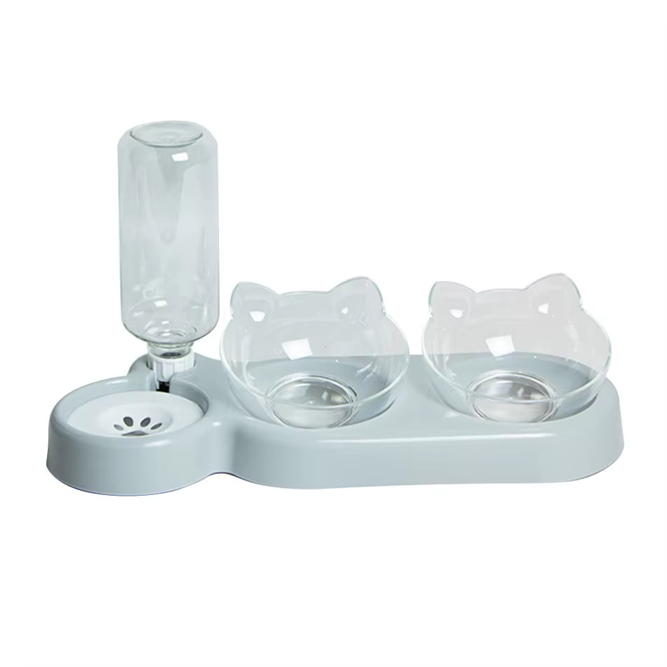 Pet Supplieselevated Bowls for Cats and Dogsdurable Double Cat and Dog Bowl Feederselevated Cat Feeding and Drinking Supplies