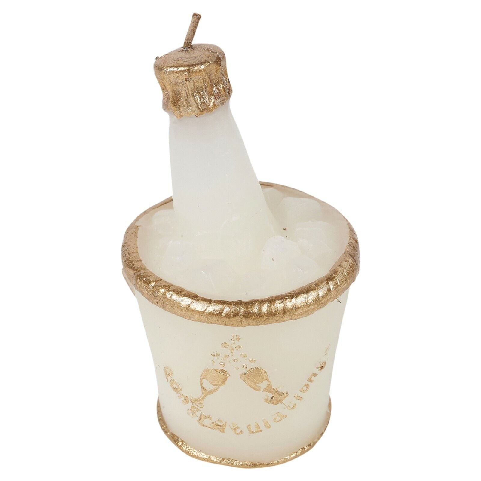 12 Wedding Candles Champagne Bowl Bottle Design Novelty Table Centrepiece Decor
