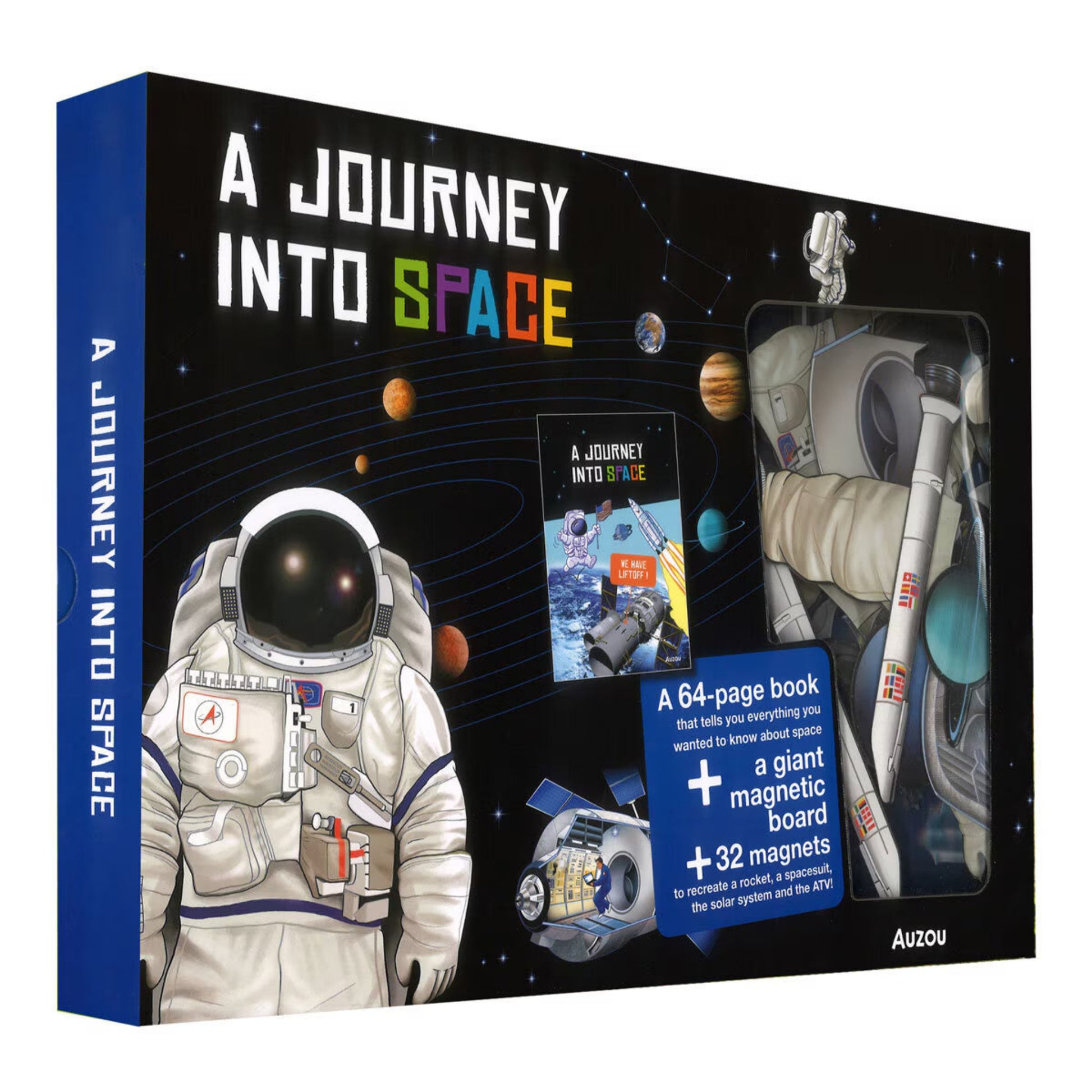 Magnetic Boxes in 3 Options: Human Body, Dinosaurs, Space