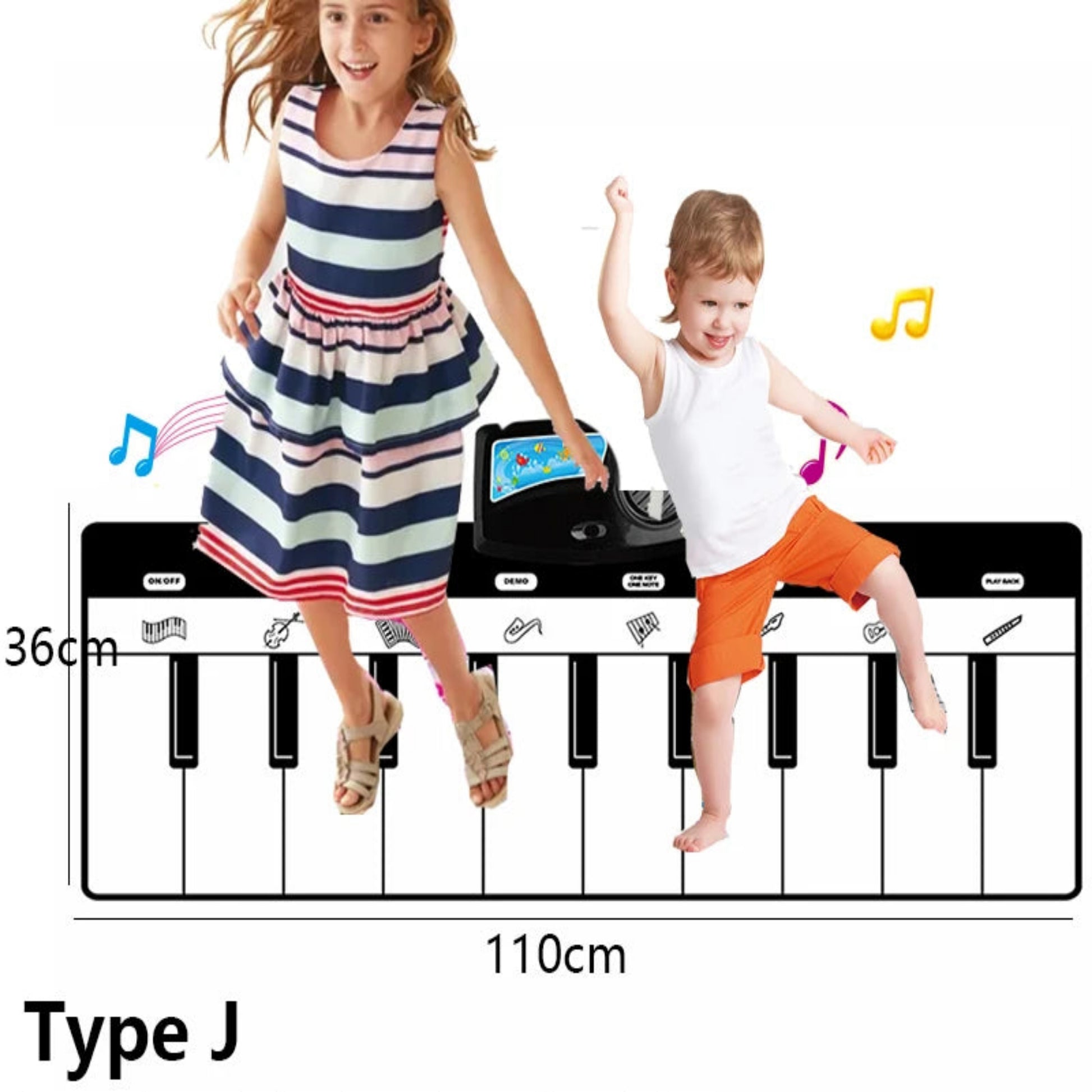 Piano Mat for Kids Children Fitness Keyboard Play Music Carpet Toddlers Music Instrument Toys Educational Toys Gift for Girl Boy