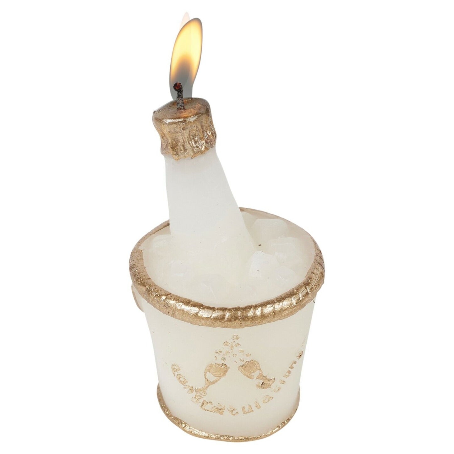 12 Wedding Candles Champagne Bowl Bottle Design Novelty Table Centrepiece Decor