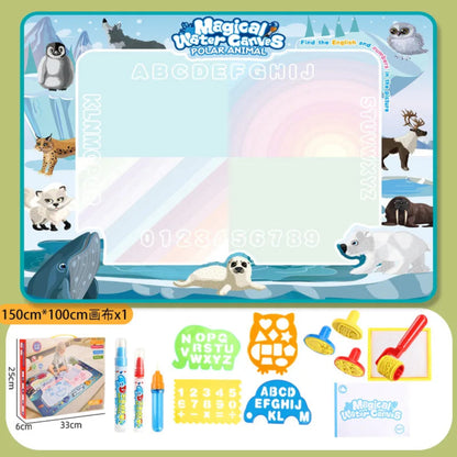 Magic Water Canvas Coloring Doodle, Reusable Magic Pens, Montessori Painting Board, Educational Toys