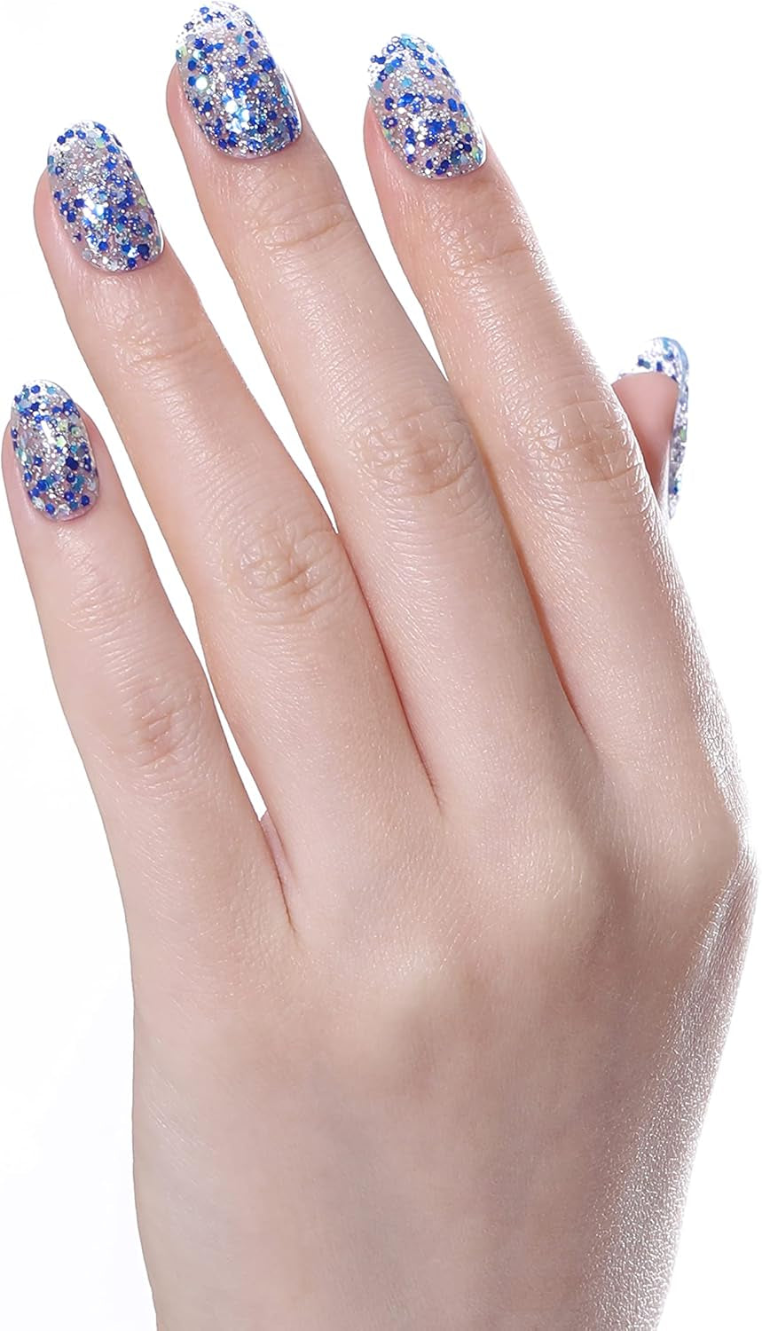 Christmas Exclusive Gel Nail Polish Bauble 5Ml, Snowman'S Got Sass, Blue Glitter Soak-Off Gel Polish for 21 Day Manicure, Salon & Home Use, Requires Curing under UV/LED Lamp