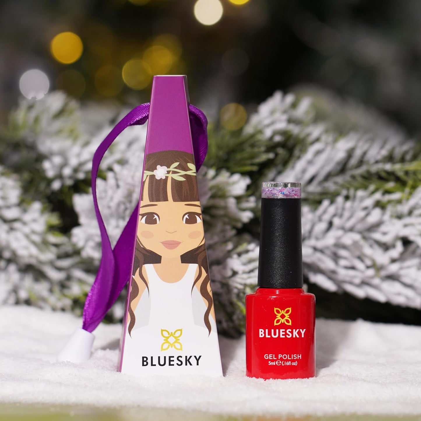 Christmas Exclusive Gel Nail Polish Bauble 5Ml, Fairy'S Got Fizz, Pink Glitter Soak-Off Gel Polish for 21 Day Manicure, Professional, Salon& Home Use, Requires Curing under UV/LED Lamp