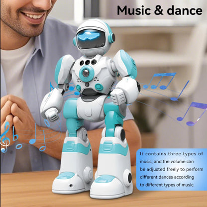 Electric Toy Robot Model Remote Control Music Dancing Gesture Control Intelligent Voice Robot for Boys and Girls Gift