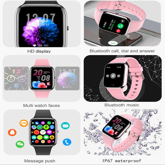 Smart Watch Fitness Tracker Heart Rate Men / Women Sport Watches for Ios Android