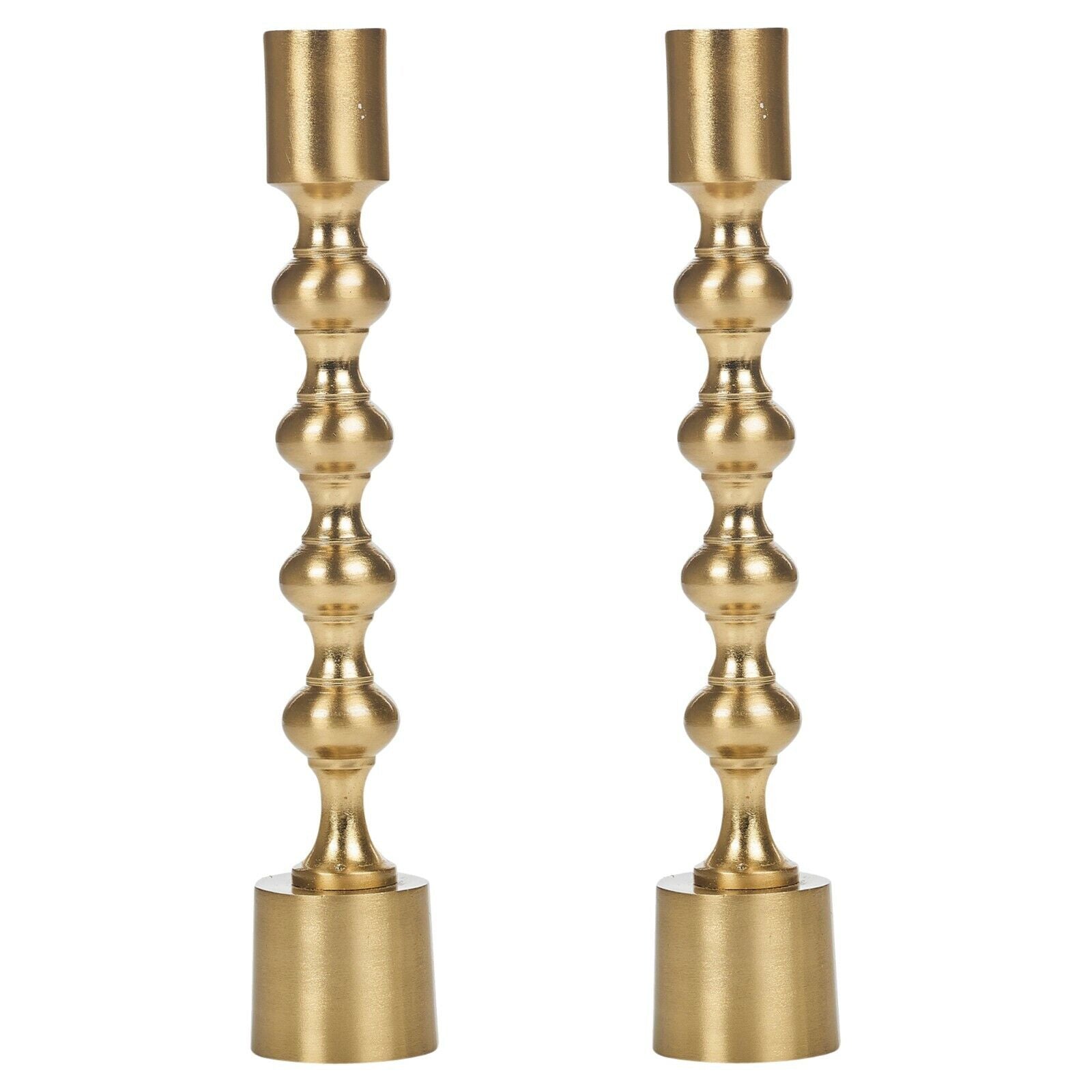 Modern Gold Silver Metal Candlesticks Wedding Table Candle Stick Dinner Holders