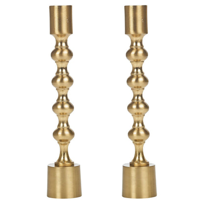 Modern Gold Silver Metal Candlesticks Wedding Table Candle Stick Dinner Holders