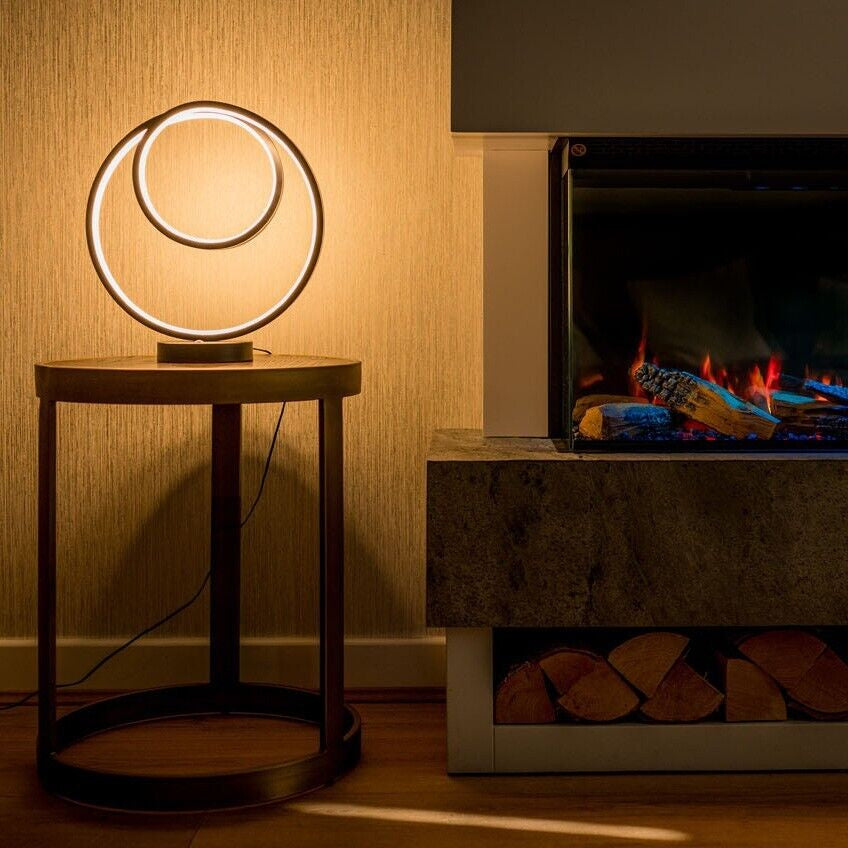 Black Touch Table Lamp Light Integrated LED Bedside Bedside Living Room Bed Side