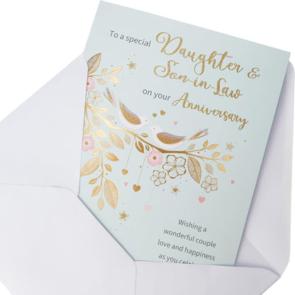 Anniversary Card for Daughter & Son-in-Law   -   Regal Publishing   -   9   x   6 inches