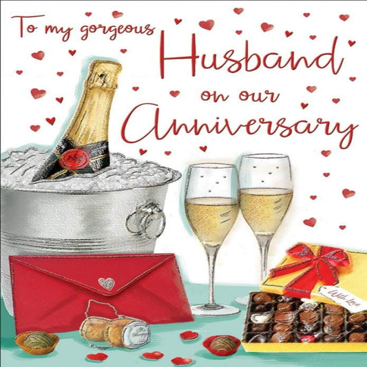 Anniversary Card for Husband | Regal Publishing   -  9  x  6 inches